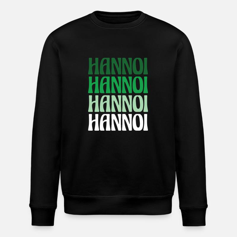 Hannoi Hanover Dialect Gift - Stanley/Stella ROLLER Unisex Organic Sweatshirt - black