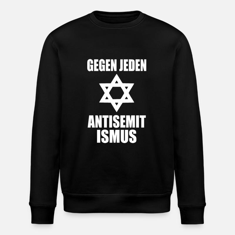 Gegen jeden antisemitismus - Stanley/Stella Unisex Bio-Sweatshirt ROLLER - Schwarz