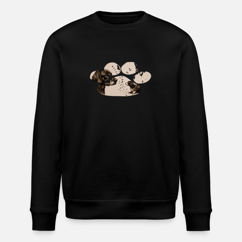 Le chien et le papillon - Sweat bio ROLLER Stanley/Stella Unisexe - noir