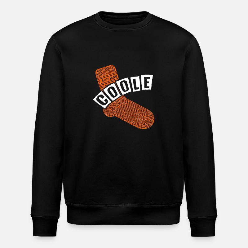 Coole Socke - lustiges Motivationsdesign - Stanley/Stella Unisex Bio-Sweatshirt ROLLER - Schwarz