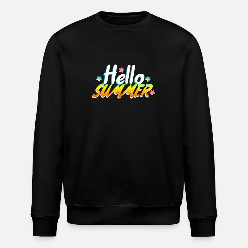 Hello Summer - Stanley/Stella ROLLER Unisex Organic Sweatshirt - black