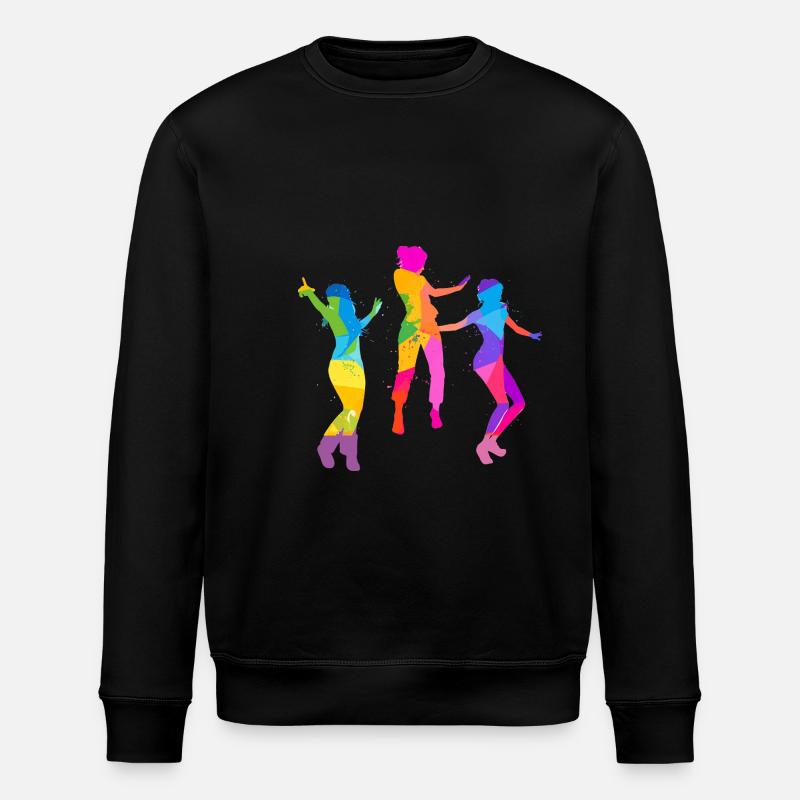 tänzerin,tanz,illustration,bunt,graffiti - Stanley/Stella Unisex Bio-Sweatshirt ROLLER - Schwarz