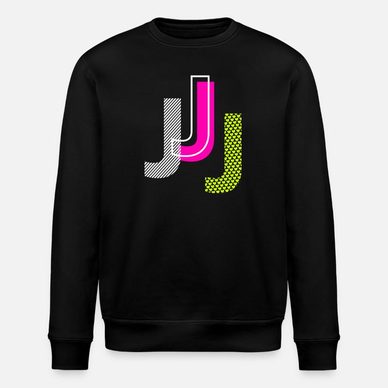 J Letter - Stanley/Stella ROLLER Unisex Organic Sweatshirt - black