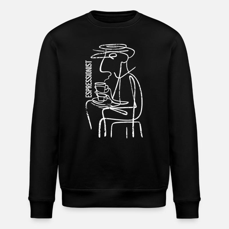 Espressionist - Espresso - Kaffee trinken - Stanley/Stella Unisex Bio-Sweatshirt ROLLER - Schwarz