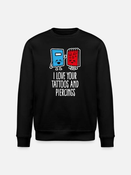 Divertente Piercing Tattoo Tattoo Artist - Felpa ecologica unisex ROLLER di Stanley/Stella - nero