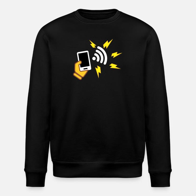 Téléphone avec une apparence agressive - Sweat bio ROLLER Stanley/Stella Unisexe - noir