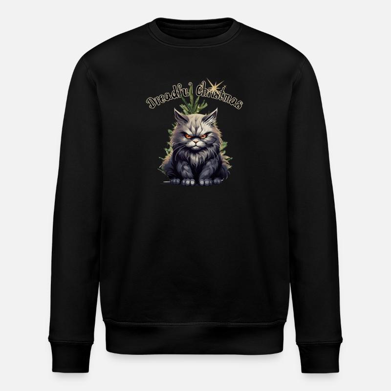 Dreadful Christmas Angry - Stanley/Stella ROLLER Unisex Organic Sweatshirt - black