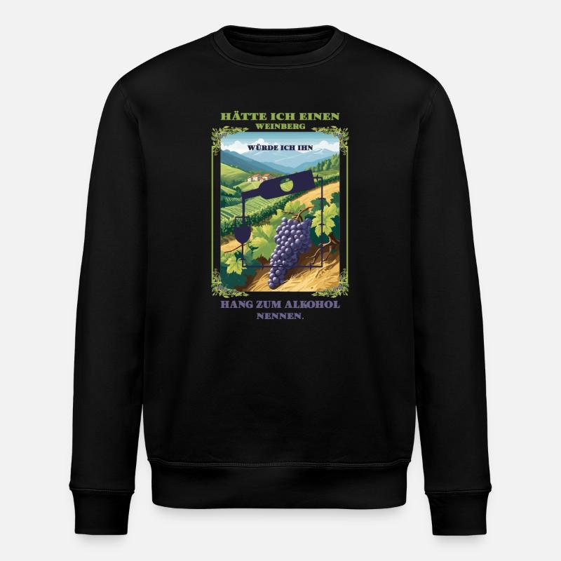 Hang zum Alkohol - Stanley/Stella Unisex Bio-Sweatshirt ROLLER - Schwarz