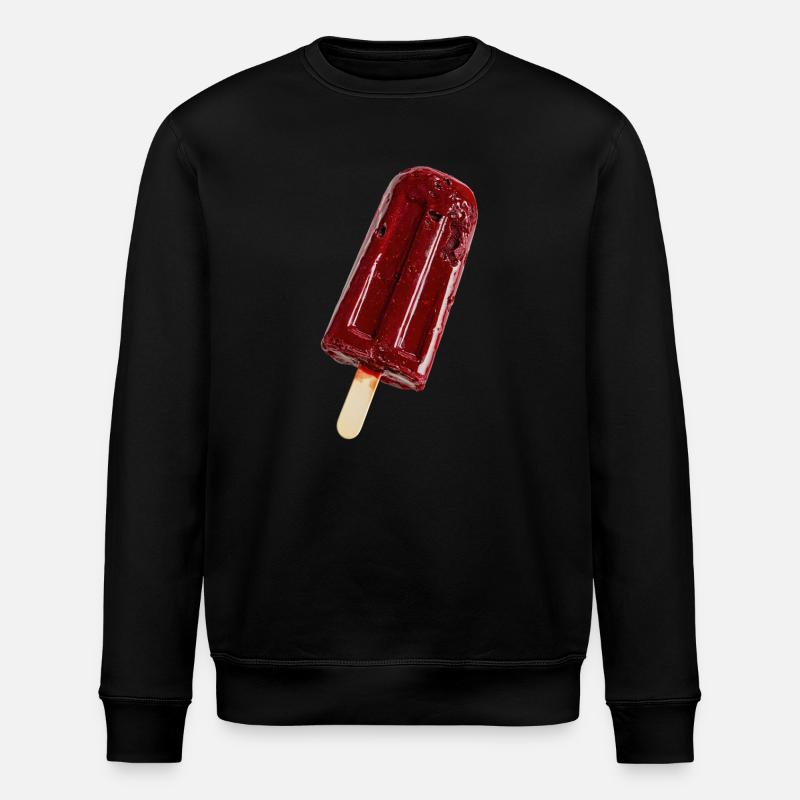 Glace sur bâtonnet rouge - Sweat bio ROLLER Stanley/Stella Unisexe - noir