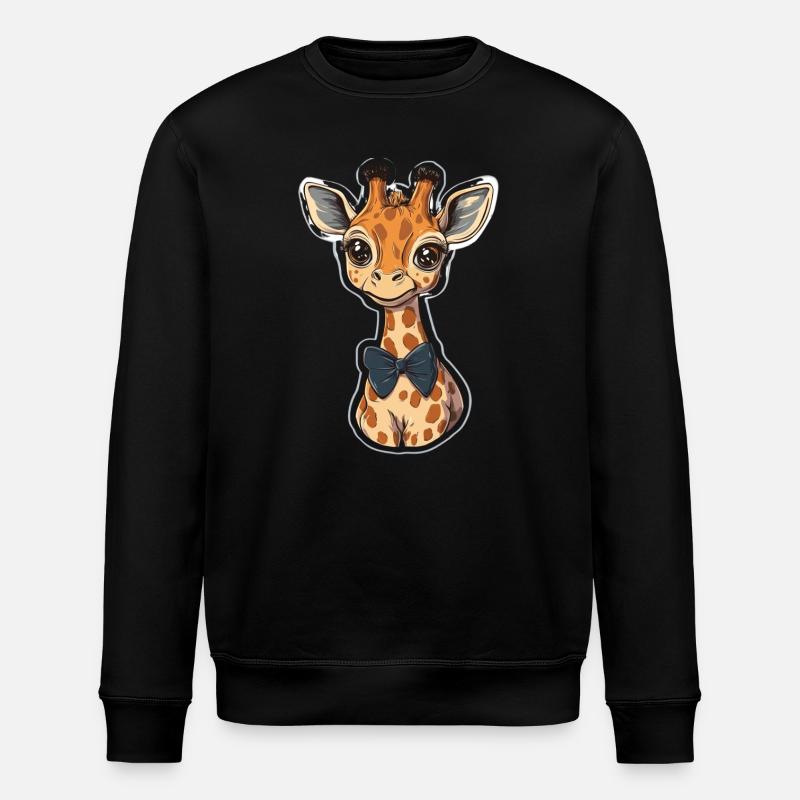Giraffe - Stanley/Stella ROLLER Unisex Organic Sweatshirt - black