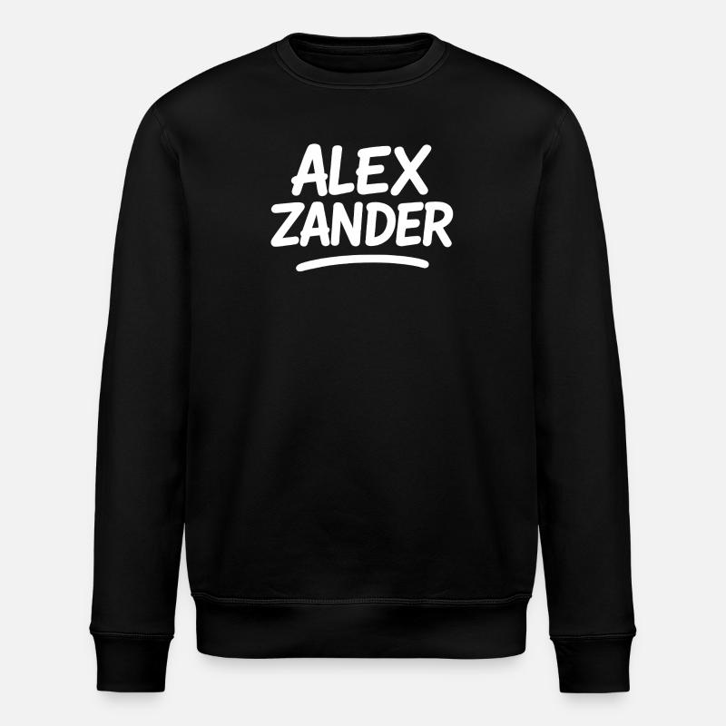 Alex Zander Handschrift Logo - Stanley/Stella Unisex Bio-Sweatshirt ROLLER - Schwarz