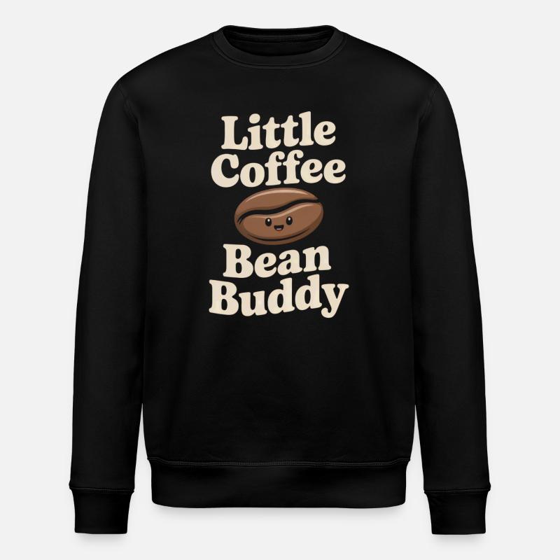 Little Coffee Bean Buddy - Stanley/Stella Unisex Bio-Sweatshirt ROLLER - Schwarz