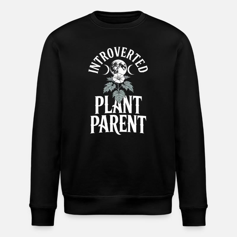 Tee parent de plante introverti - Sweat bio ROLLER Stanley/Stella Unisexe - noir