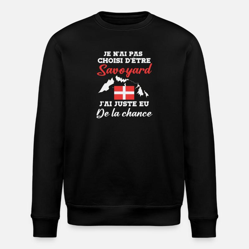 Humour Savoie Savoyard - Sweat bio ROLLER Stanley/Stella Unisexe - noir