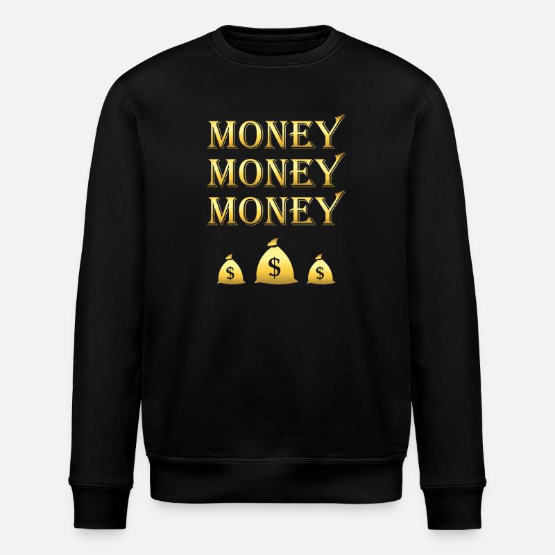 Money Geld bag - Stanley/Stella Unisex Bio-Sweatshirt ROLLER - Schwarz