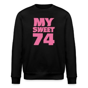 Sweet 74 - Stanley/Stella ROLLER Unisex Organic Sweatshirt - black - Front - Nik (191cm)