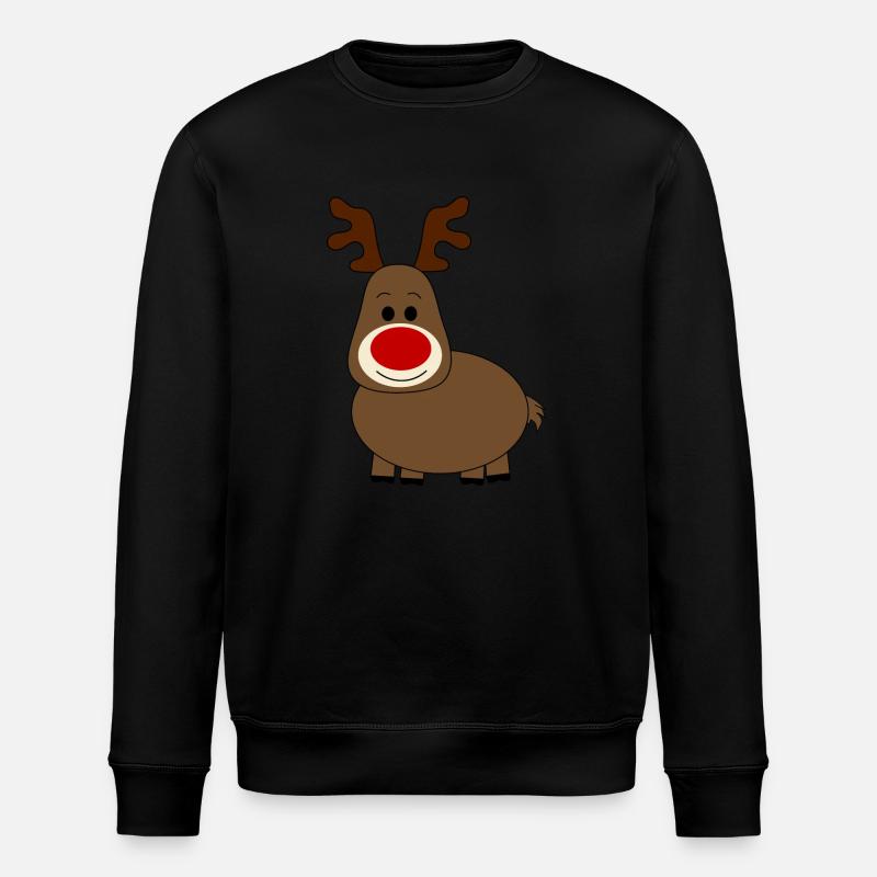 Noël des rennes - Sweat bio ROLLER Stanley/Stella Unisexe - noir