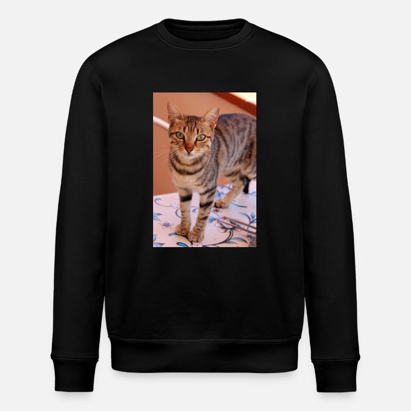 Katze, Kätzchen - Stanley/Stella Unisex Bio-Sweatshirt ROLLER - Schwarz