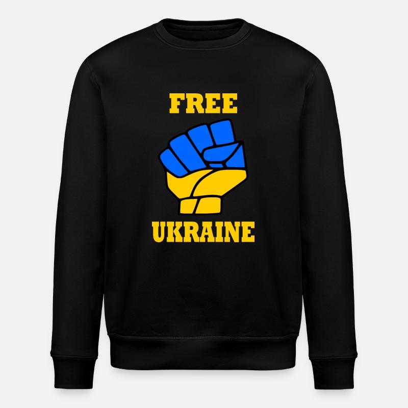 Free ukraine - Stanley/Stella Unisex Bio-Sweatshirt ROLLER - Schwarz