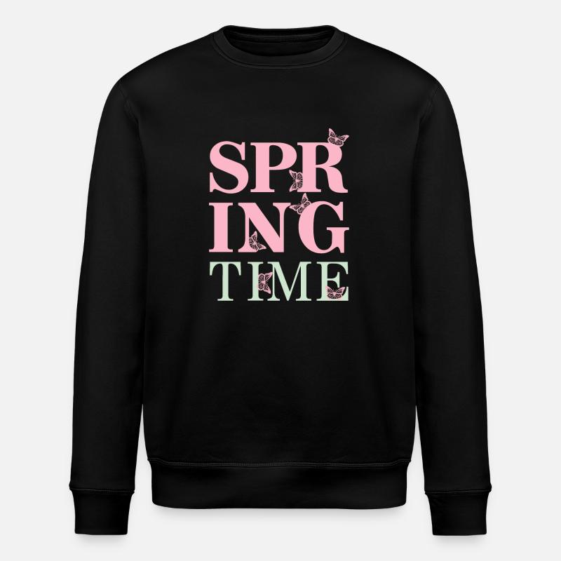 SpringTime - Endlich Frühling! - Stanley/Stella Unisex Bio-Sweatshirt ROLLER - Schwarz