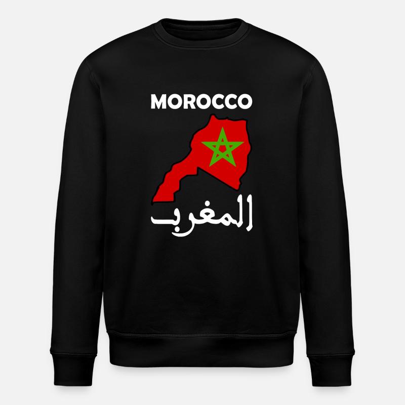 Maroc - Sweat bio ROLLER Stanley/Stella Unisexe - noir