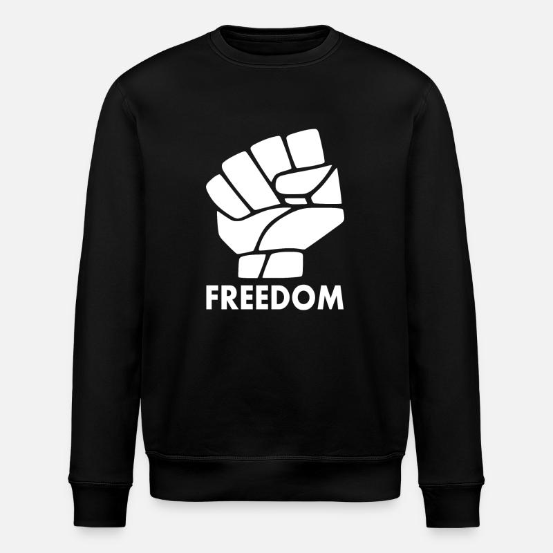 Freiheit - Stanley/Stella Unisex Bio-Sweatshirt ROLLER - Schwarz
