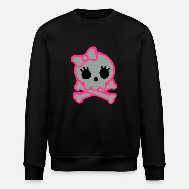 skull - Stanley/Stella Unisex Bio-Sweatshirt ROLLER - Schwarz