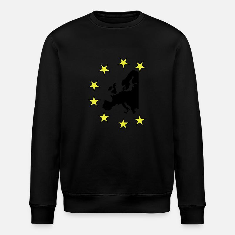europa - Stanley/Stella Unisex Bio-Sweatshirt ROLLER - Schwarz