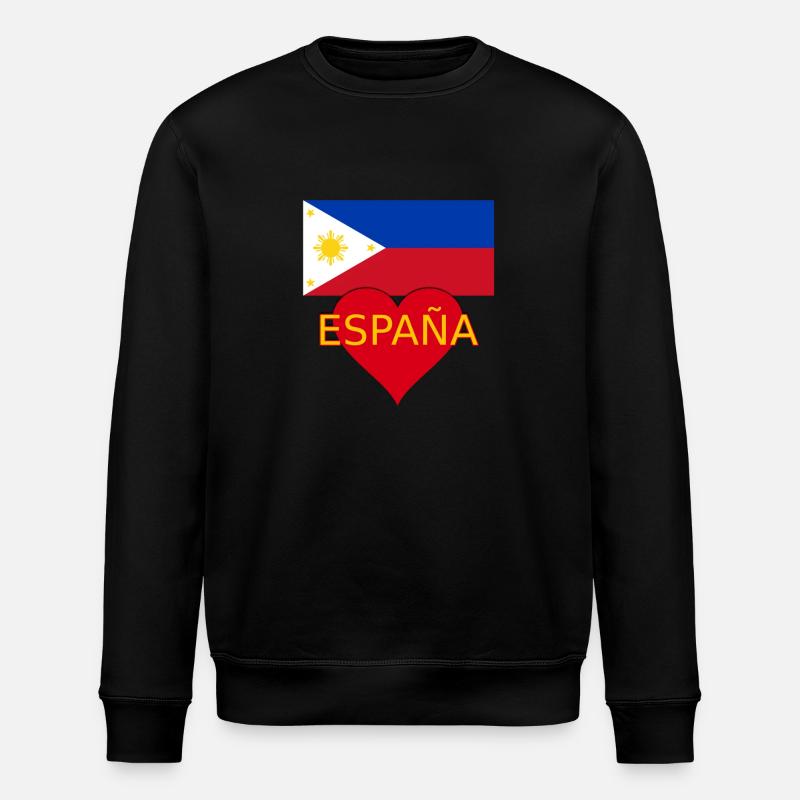 Flagge Philippinen Spanien - Stanley/Stella Unisex Bio-Sweatshirt ROLLER - Schwarz