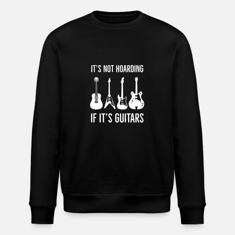 Funny guitar - Stanley/Stella ROLLER Unisex Organic Sweatshirt - black