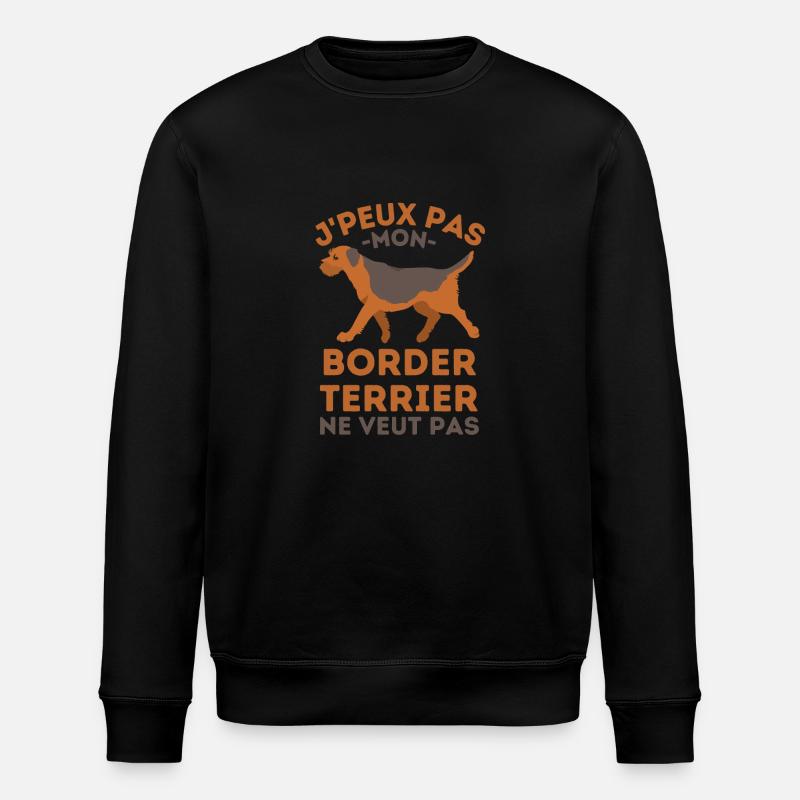 Border terrier - Sweat bio ROLLER Stanley/Stella Unisexe - noir
