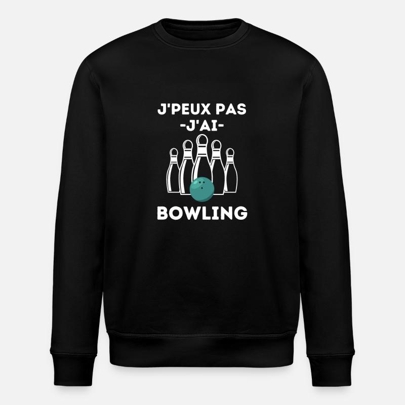 BOWLING 2 - Sweat bio ROLLER Stanley/Stella Unisexe - noir
