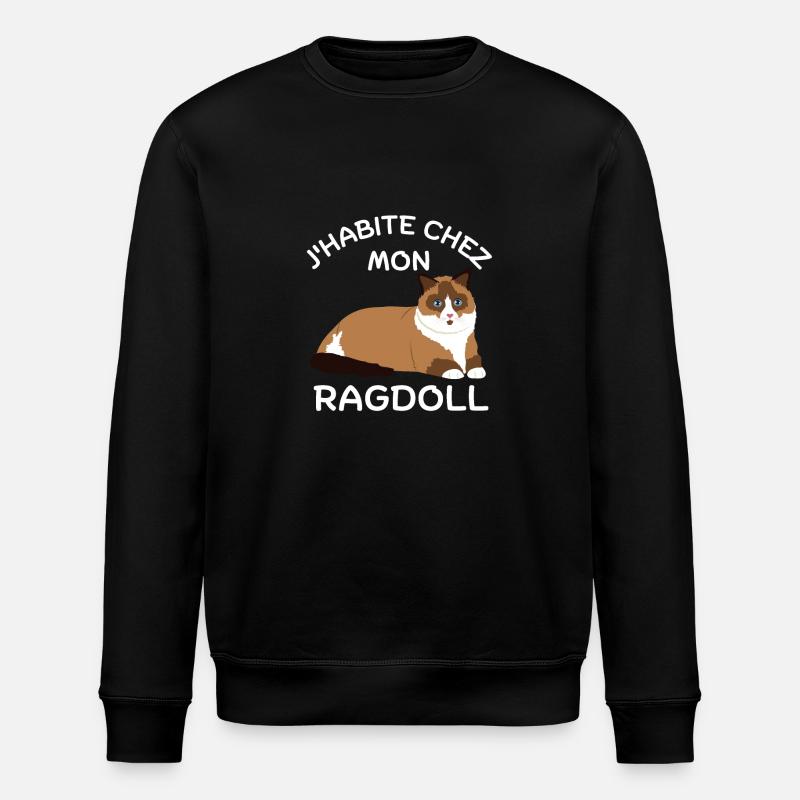 ragdoll - Sweat bio ROLLER Stanley/Stella Unisexe - noir