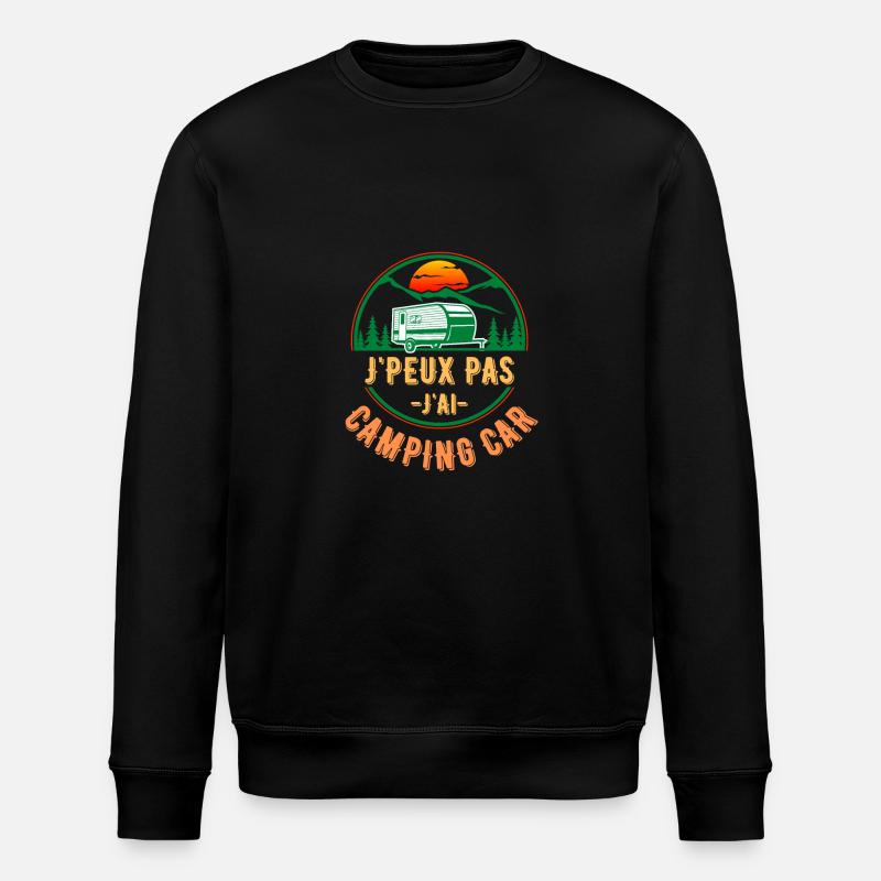 Camping car 1 - Sweat bio ROLLER Stanley/Stella Unisexe - noir