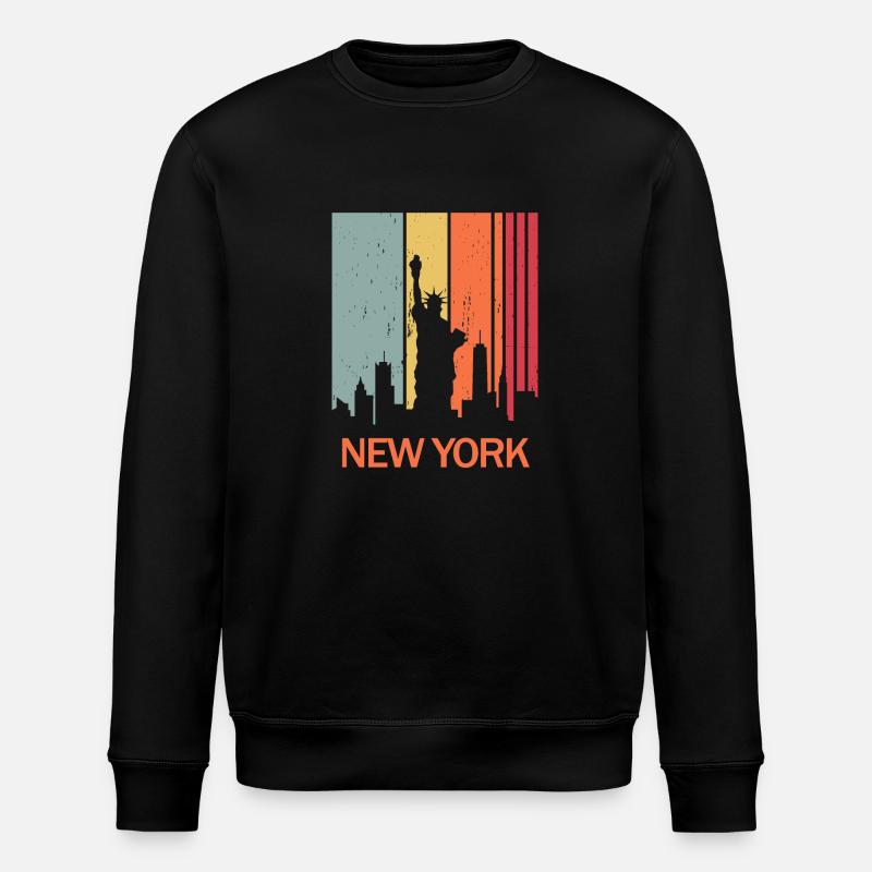 New York - Stanley/Stella Unisex Bio-Sweatshirt ROLLER - Schwarz