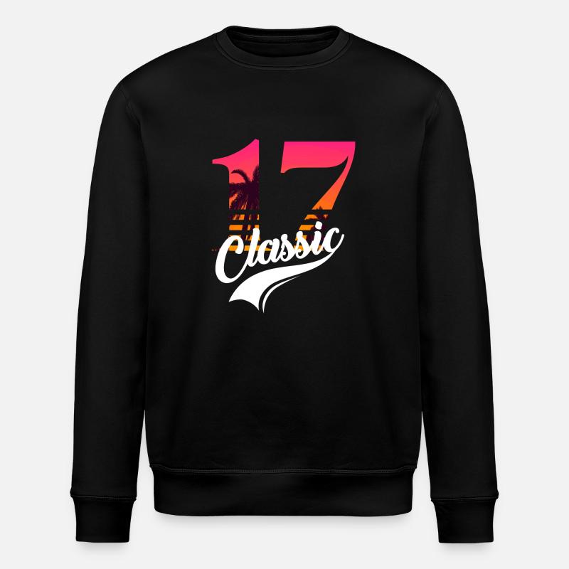Numéro 17 - 17ème anniversaire - Sweat bio ROLLER Stanley/Stella Unisexe - noir