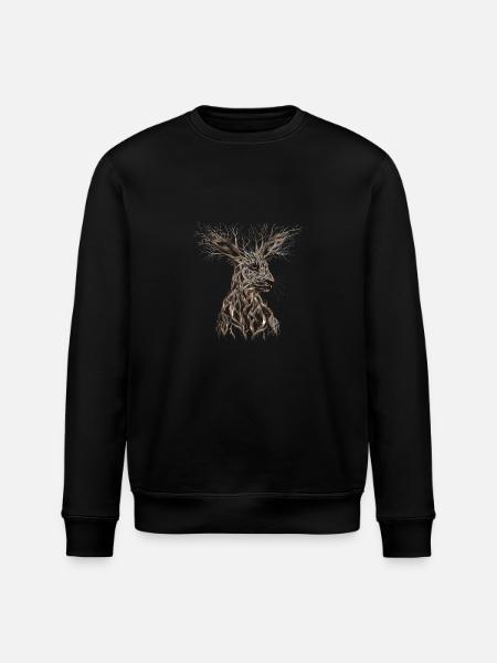 Nature's Unity Hare Collection - Stanley/Stella ROLLER Unisex Organic Sweatshirt - black