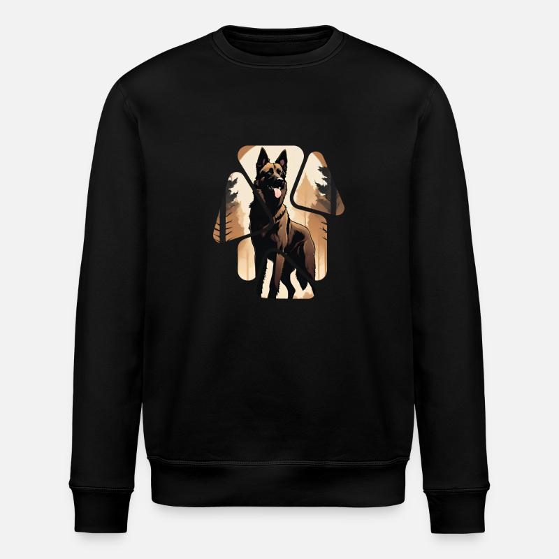 Dobermann Hund - Stanley/Stella Unisex Bio-Sweatshirt ROLLER - Schwarz