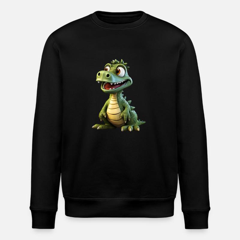 Le drôle de crocodile - Sweat bio ROLLER Stanley/Stella Unisexe - noir