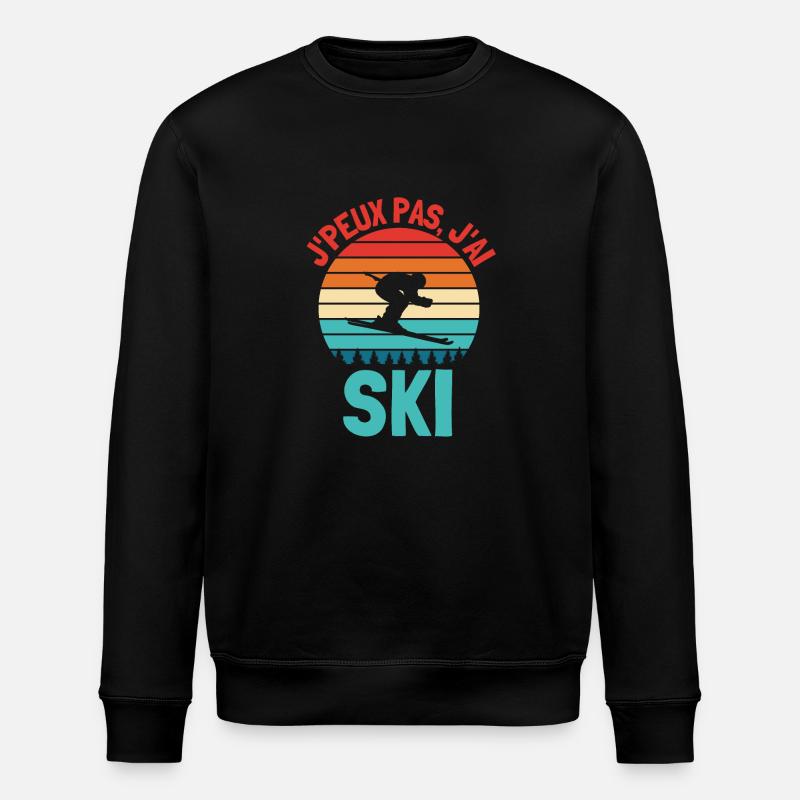 Ski skieur - Sweat bio ROLLER Stanley/Stella Unisexe - noir
