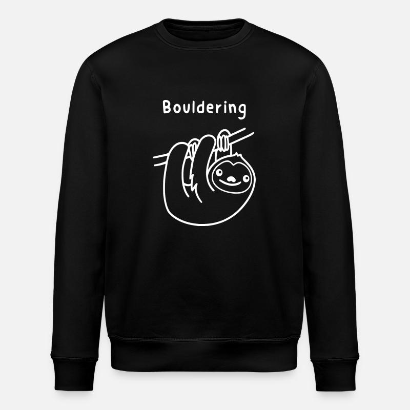 Sloth climbing - Stanley/Stella ROLLER Unisex Organic Sweatshirt - black