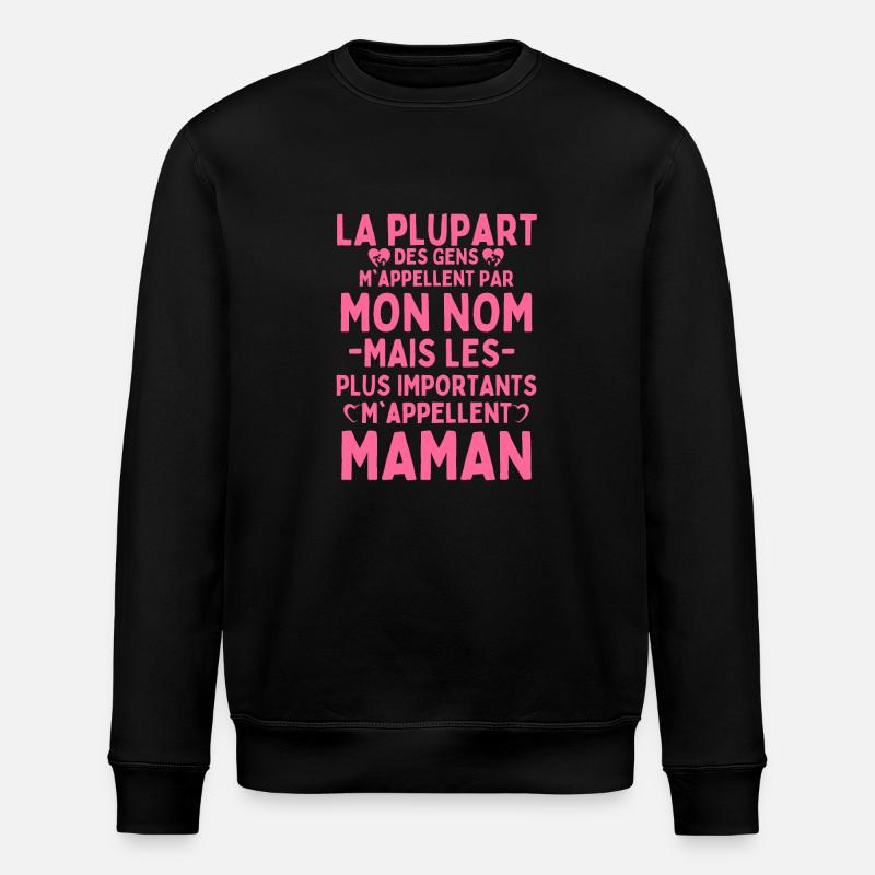 cadeau maman - Sweat bio ROLLER Stanley/Stella Unisexe - noir