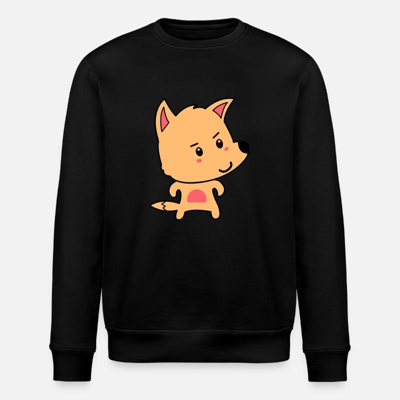 fuchs comic - Stanley/Stella Unisex Bio-Sweatshirt ROLLER - Schwarz