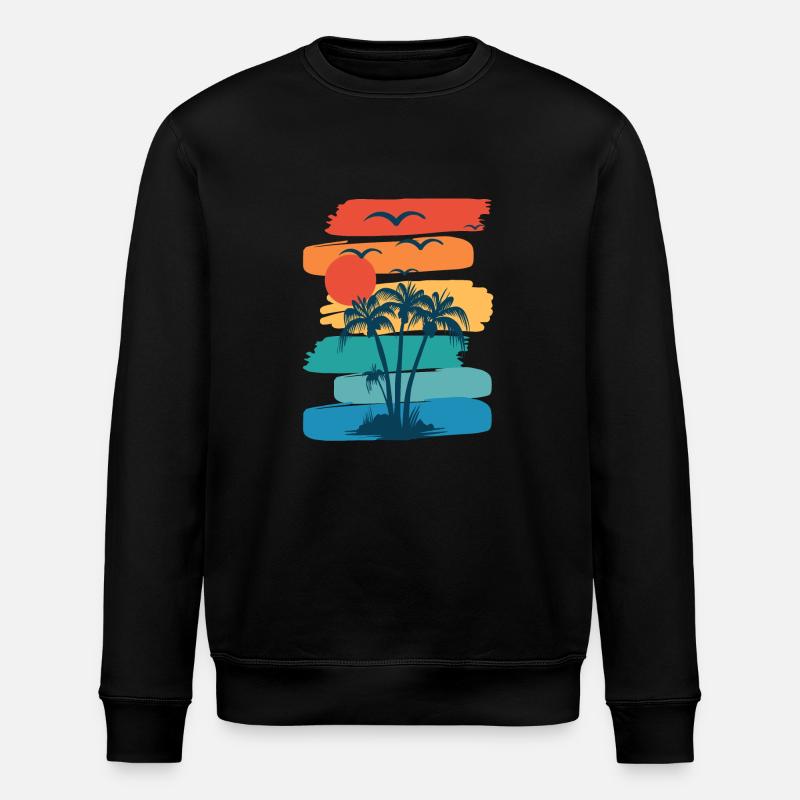 Sommerstrände - Stanley/Stella Unisex Bio-Sweatshirt ROLLER - Schwarz