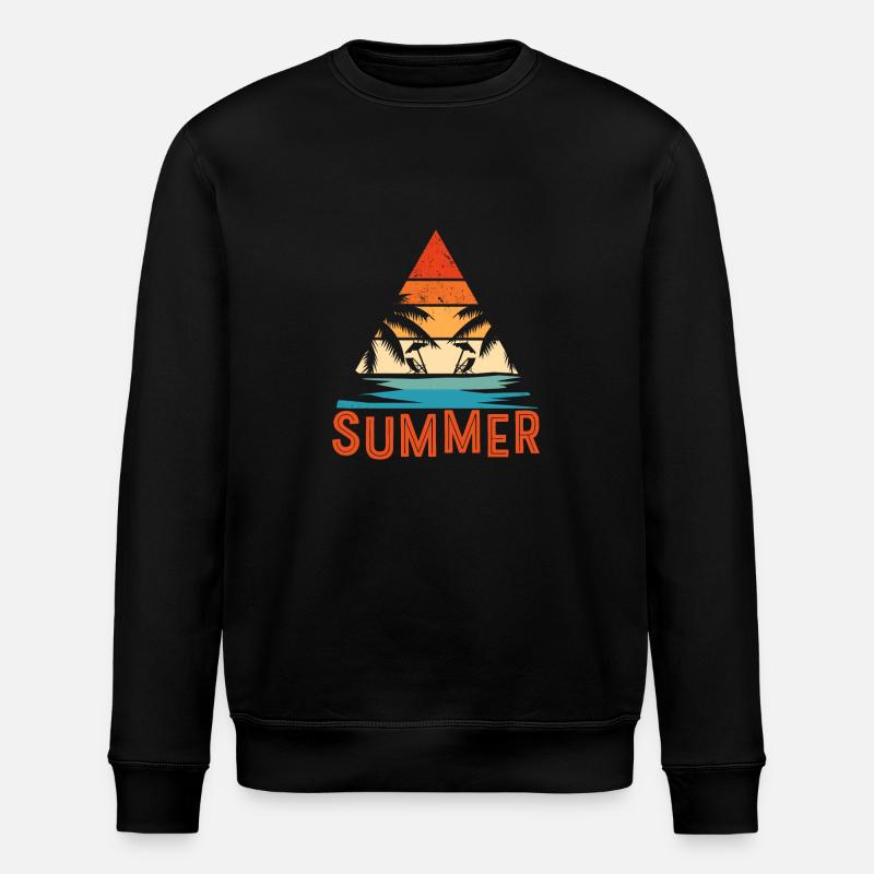 Sommerstimmung Palme - Stanley/Stella Unisex Bio-Sweatshirt ROLLER - Schwarz