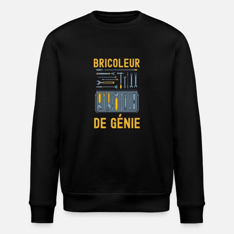 Génie du bricolage Bricoleur - Sweat bio ROLLER Stanley/Stella Unisexe - noir