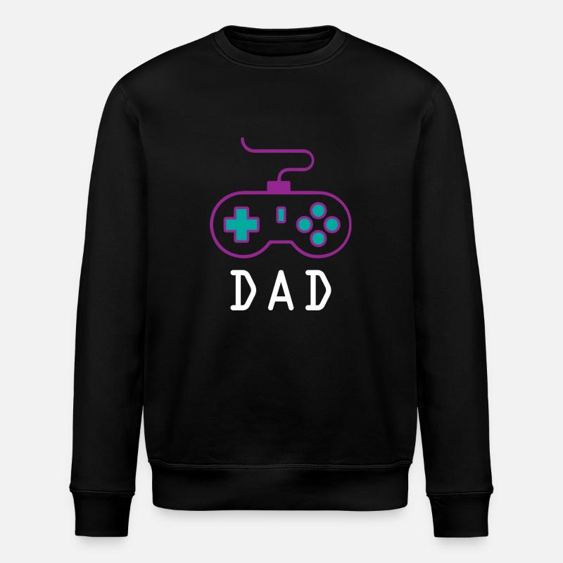 Dad Gamer - Stanley/Stella Unisex Bio-Sweatshirt ROLLER - Schwarz