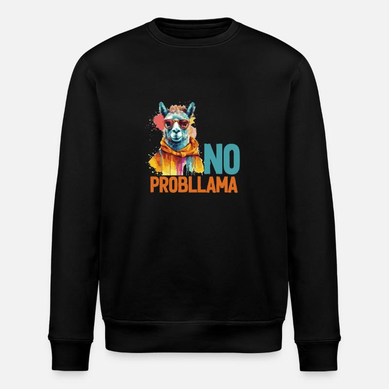 Pas de problème Lama - Sweat bio ROLLER Stanley/Stella Unisexe - noir