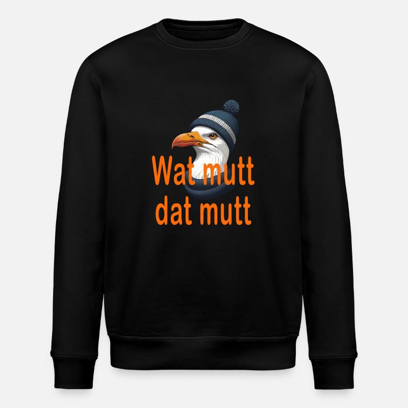 Wat mutt dat mutt - Sweat bio ROLLER Stanley/Stella Unisexe - noir