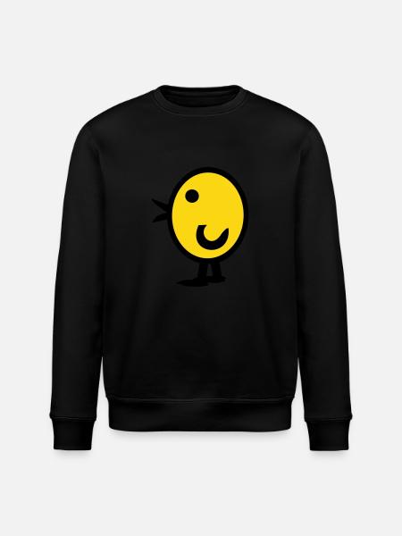 Duck, chicken, chick - Stanley/Stella ROLLER Unisex Organic Sweatshirt - black